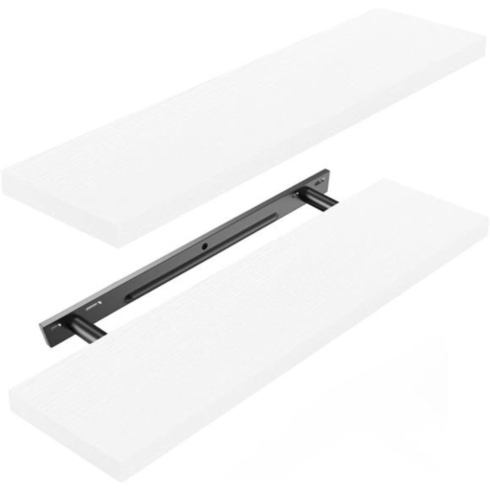 Floating Shelves Large, 24 x 7 Inch Wall Shelves for Bathroom, Bedroom, Kitchen